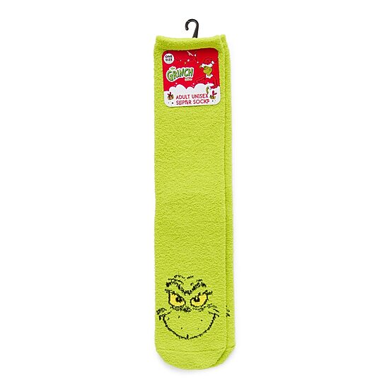 Unisex Adult 1 Pair Grinch Crew Socks