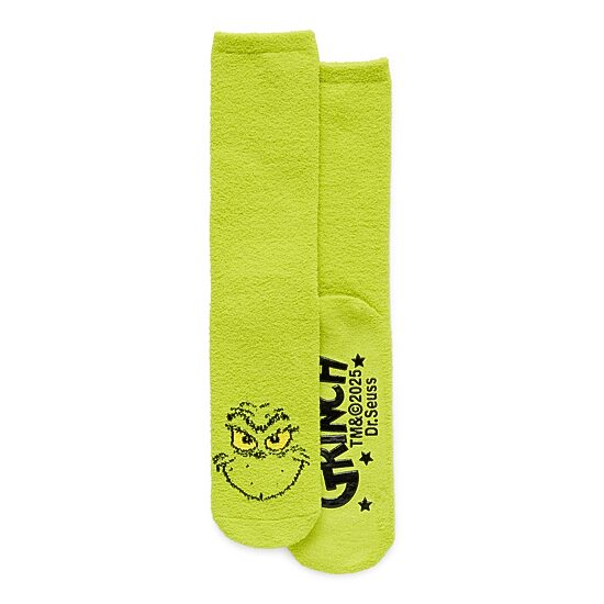 Unisex Adult 1 Pair Grinch Crew Socks