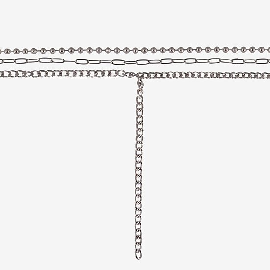 Arizona Silver Tone Womens 19 Inch Y Necklace