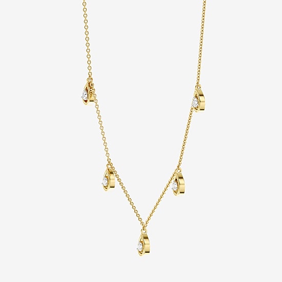 Yes, Please! (G / Si1-Si2) Womens 1/4 CT. T.W. Lab Grown White Diamond Sterling Silver 18 Inch Pendant Necklace
