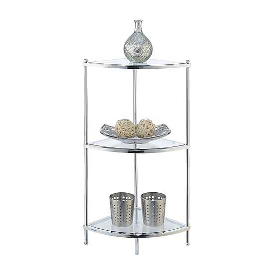 Convenience Concepts Royal Crest 3-Tier Corner Shelf