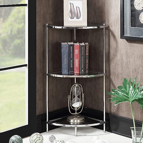 Convenience Concepts Royal Crest 3-Tier Corner Shelf