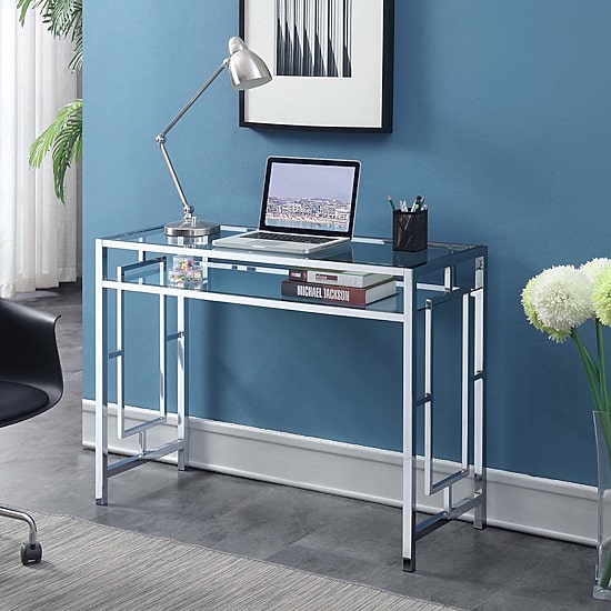 Convenience Concepts Town Square Desk w/Shelf