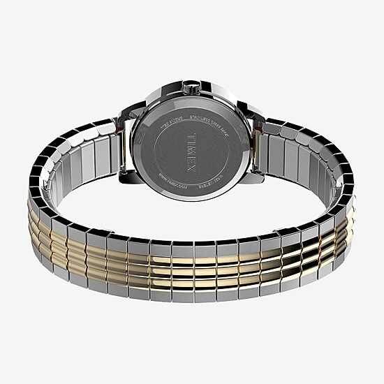 Timex Perfect Fit Unisex Adult Two Tone Stainless Steel Expansion Watch Tw2v05900jt