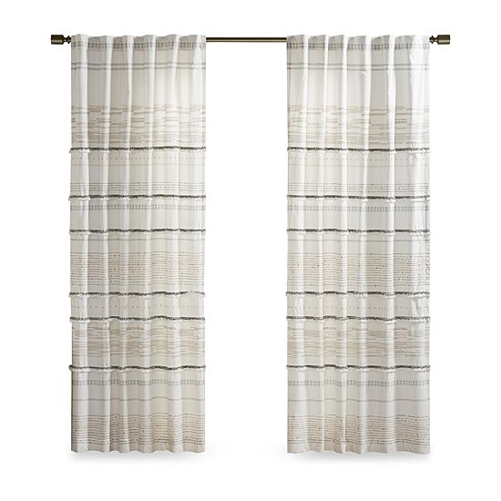 INK+IVY Nea 50"W X 84"L Rod Pocket Light-Filtering Single Curtain Panel
