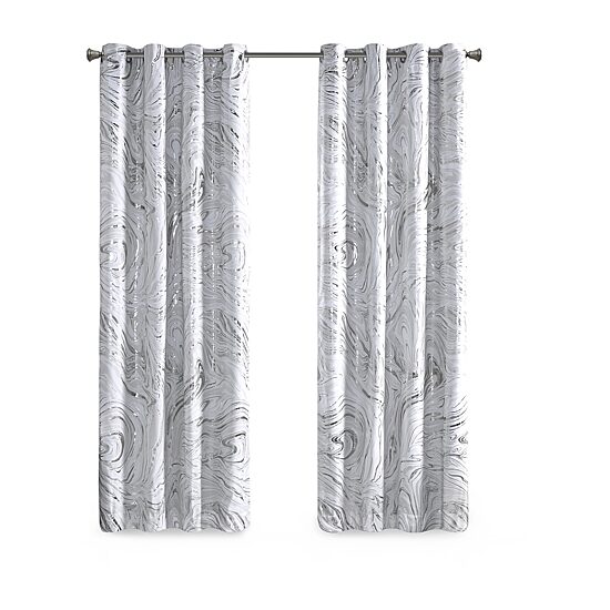 Intelligent Design Natalia Grommet Top Energy Saving 100% Blackout Single Curtain Panel