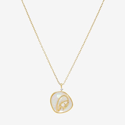Sparkle Allure Zodiac Womens Cubic Zirconia 14K Gold Over Brass 16 Inch Pendant Necklace, One Size, Virgo