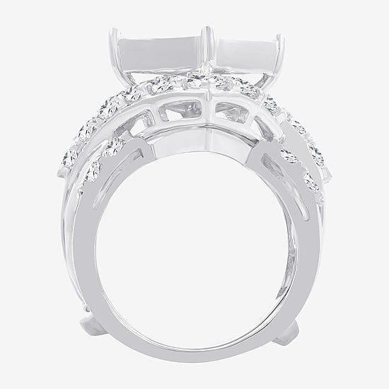 5 CT.T.W. Natural Diamond 14K White Gold Multi-Top Bridal Set