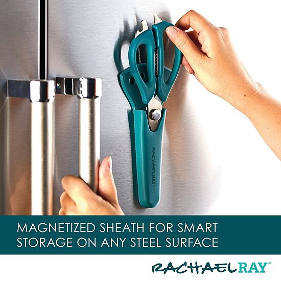 Rachael Ray Professional Multi Kitchen Scissors with Herb Stripper and Sheath