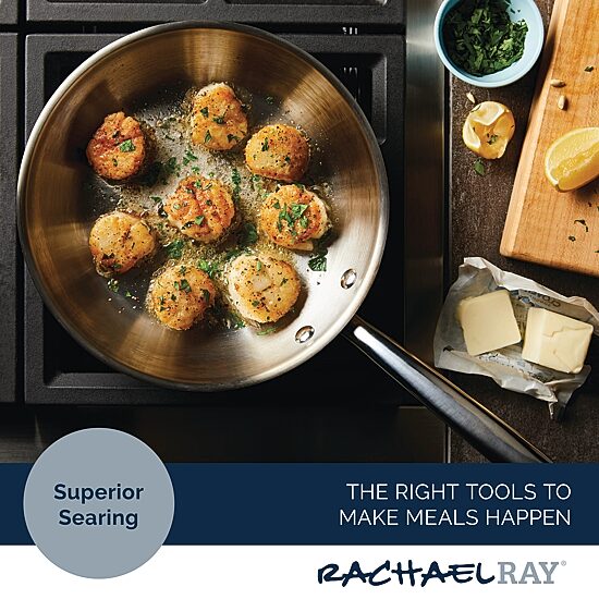 Rachael Ray Professional 10 Inch Stainless Steel Frying Pan