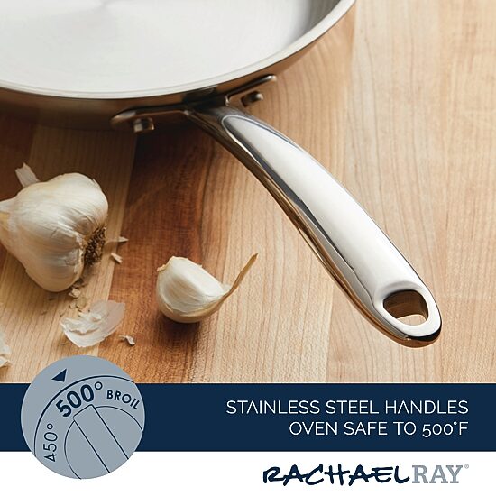 Rachael Ray Professional 10 Inch Stainless Steel Frying Pan