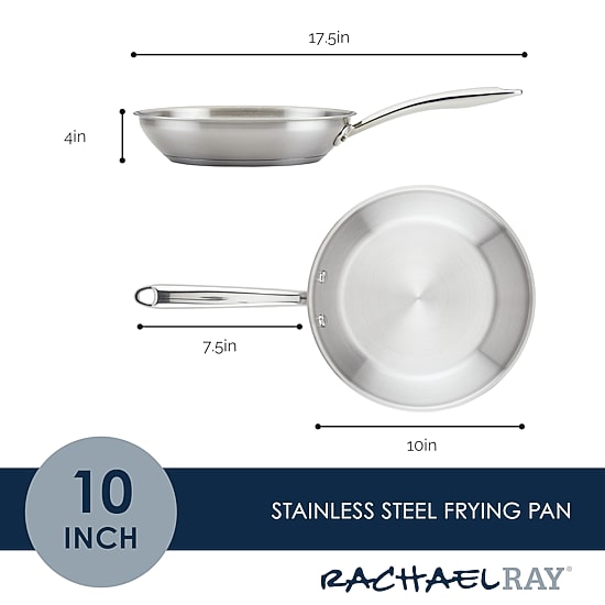 Rachael Ray Professional 10 Inch Stainless Steel Frying Pan