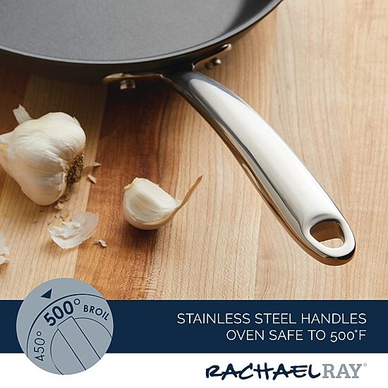 Rachael Ray Professional Stainless Steel 11-pc. Cookware Set