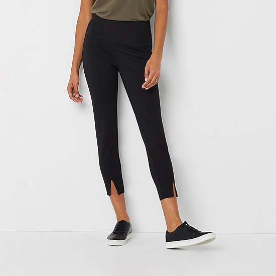Stylus Womens Ankle High Rise Pull-On Pant