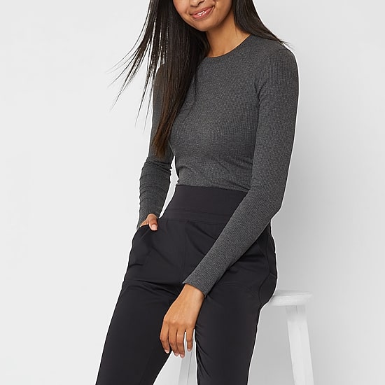 Stylus Womens Tapered High Rise Pull-On Pant