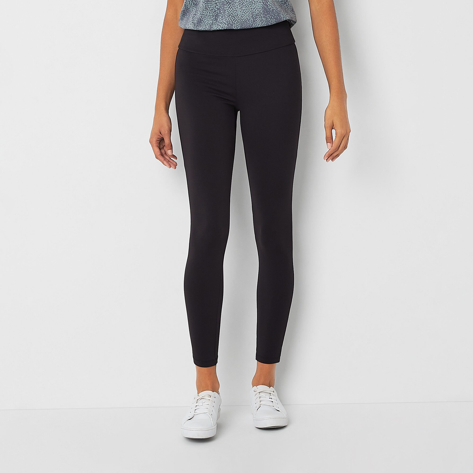 Stylus Womens Mid Rise Knit 26" 7/8 Ankle Legging