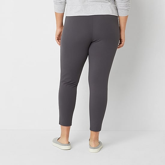 Stylus Womens Plus Skinny Mid Rise Pull-On Pant
