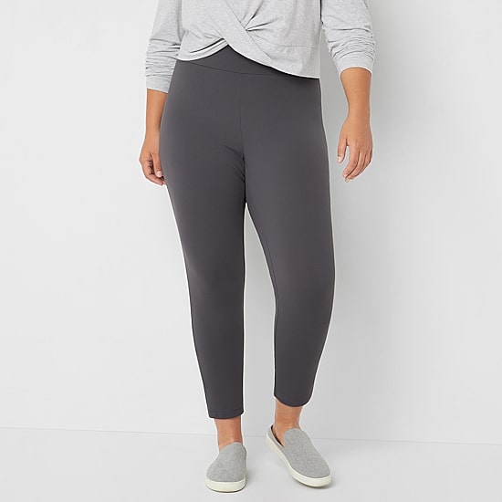 Stylus Womens Plus Skinny Mid Rise Pull-On Pant
