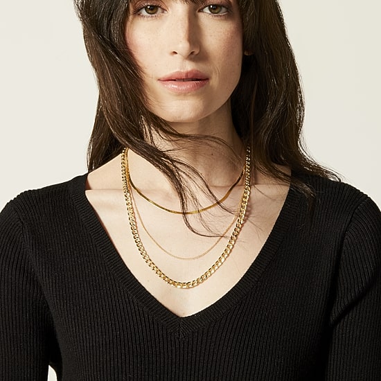 14K Gold 18-20 Inch Hollow Link Chain Necklace