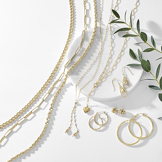 Gold Addiction Womens 14K Gold 18 Inch Paperclip Chain Necklace