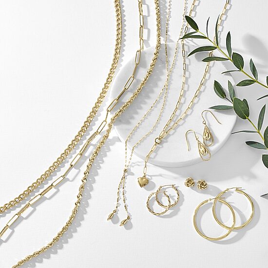 Gold Addiction Womens 14K Gold 18 Inch Y Necklace