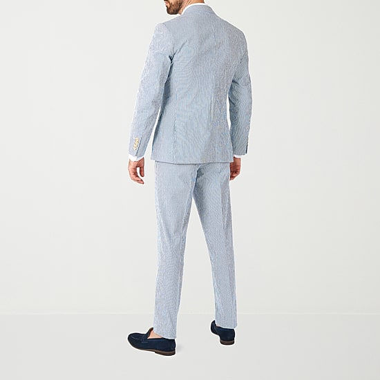Opposuits Casual Daily Seersucker Mens 2-pc. Suit Set