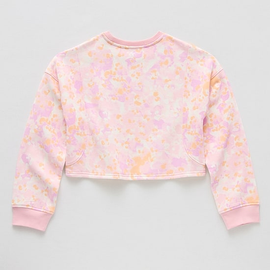 Xersion Little & Big Kid Girls Crew Neck Fleece Long Sleeve Sweatshirt