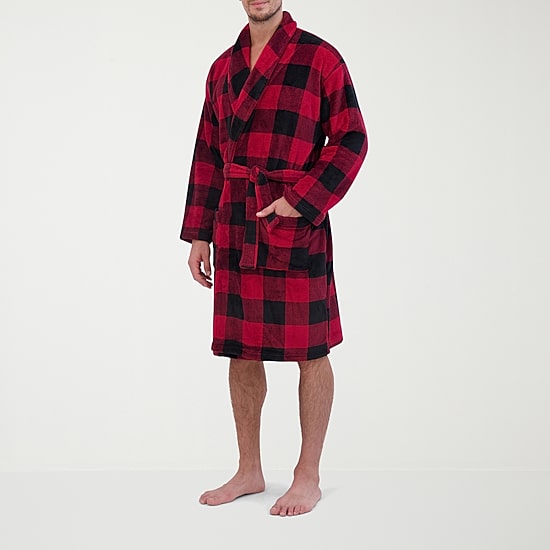 Hanes Mens Long Length Long Sleeve Robe