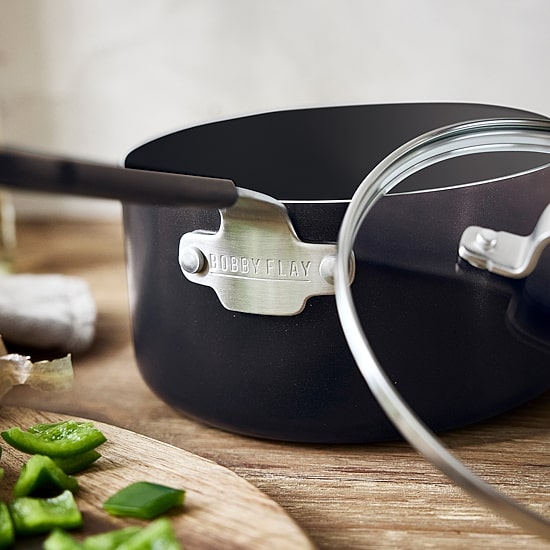 Bobby Flay Ceramic Non-Stick 2.5-qt. Sauce Pan with Lid