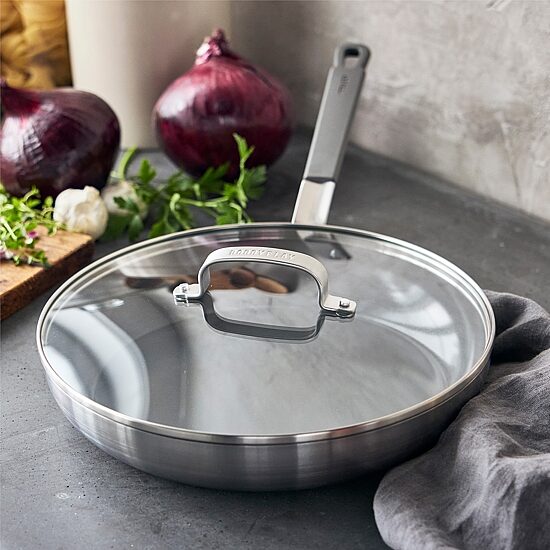 Bobby Flay Stainless Steel Ceramic Non-Stick 12" Frypan