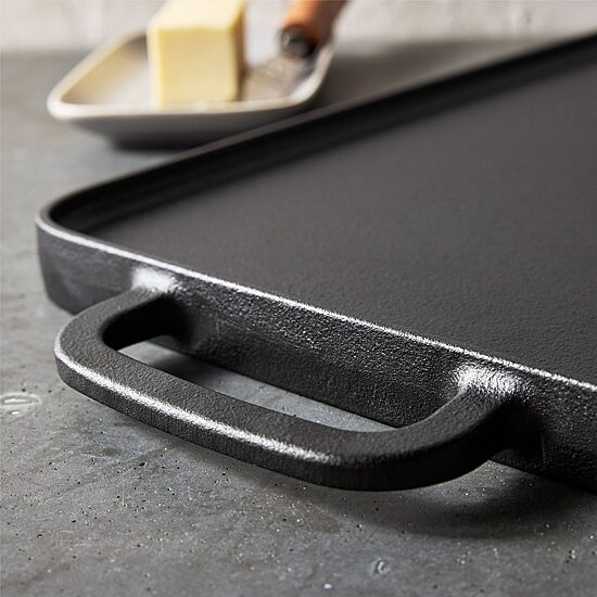 Bobby Flay Cast Iron 20X10 Double Burner Griddle
