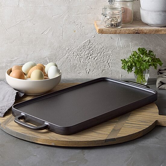 Bobby Flay Cast Iron 20X10 Double Burner Griddle