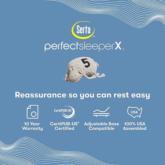 Serta Quilted Perfect Sleeper X Hybrid Knox 13.75" Plush Tight Top - Mattress Only