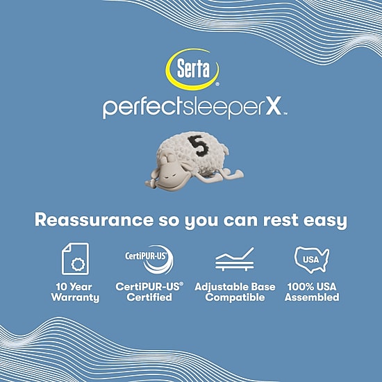 Serta Quilted Perfect Sleeper X Hybrid Lexton 14.25" Medium Pillow Top - Mattress Only