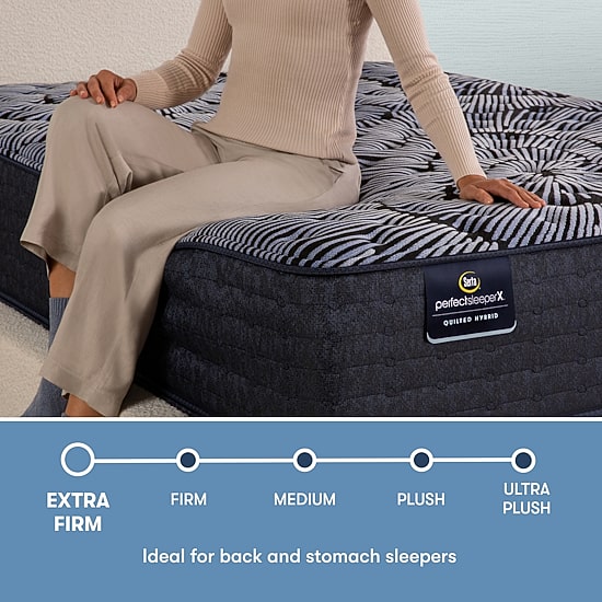 Serta Perfect Sleeper X Quilted Hybrid Excelled 13.75" Extra Firm Tight Top - Mattress Only