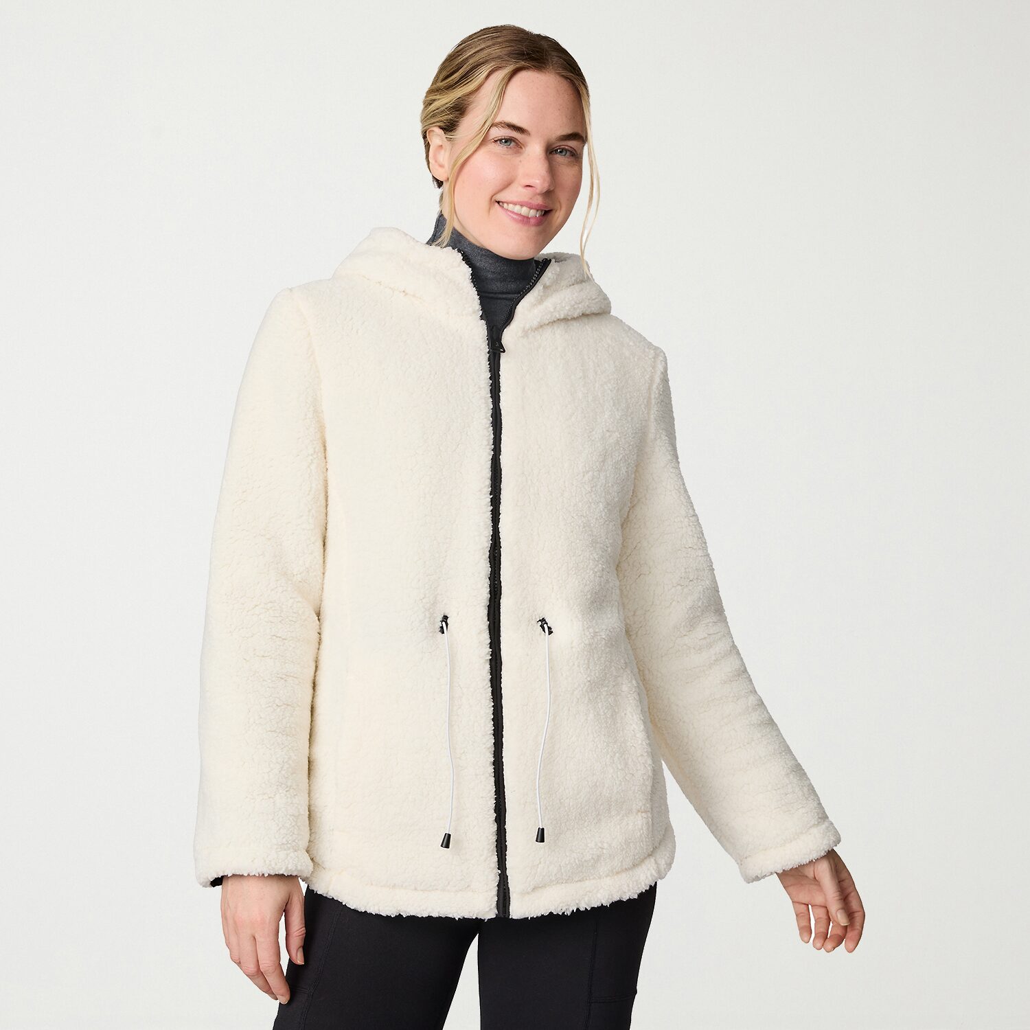 Free Country Womens Hooded Reversible Midweight Quilted Jacket