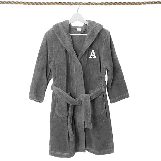 Linum Home Textiles Personalized Kids Bathrobe Unisex Long Sleeve Long Length Robe