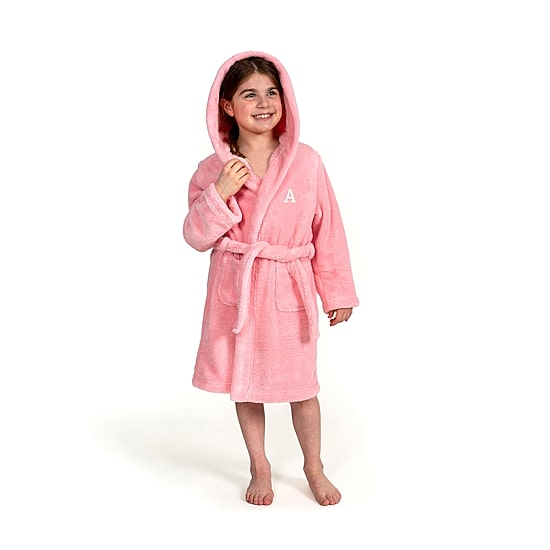 Linum Home Textiles Personalized Kids Bathrobe Unisex Long Sleeve Long Length Robe