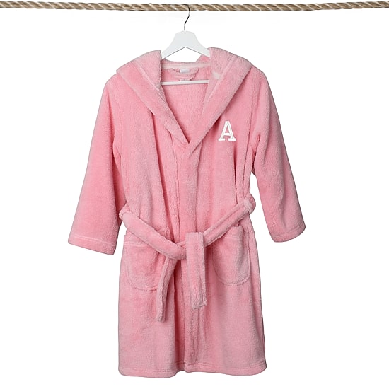 Linum Home Textiles Personalized Kids Bathrobe Unisex Long Sleeve Long Length Robe