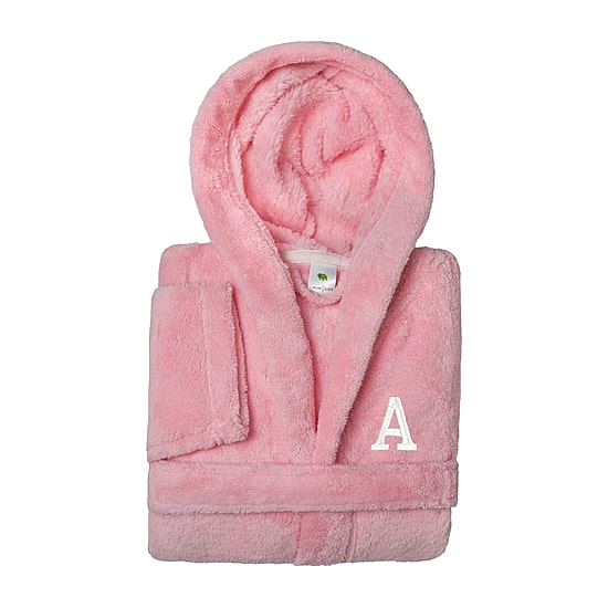 Linum Home Textiles Personalized Kids Bathrobe Unisex Long Sleeve Long Length Robe