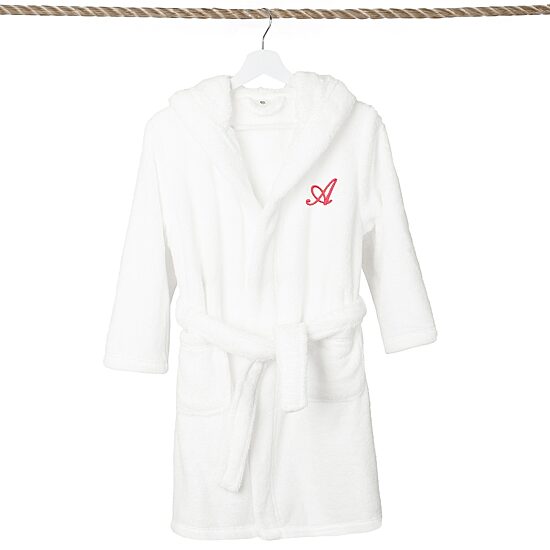 Linum Home Textiles Personalized Kids Bathrobe Unisex Long Sleeve Long Length Robe