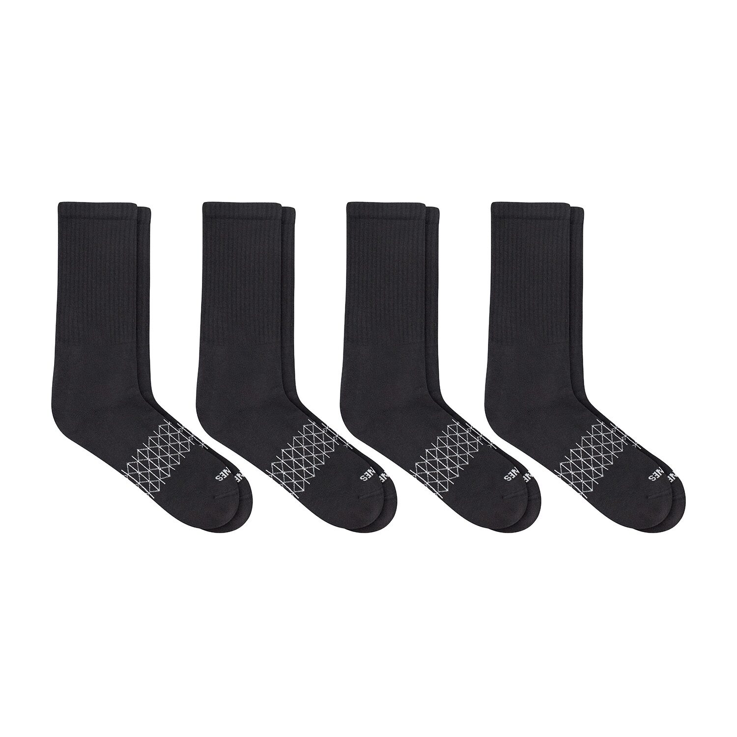 Hanes® Men's Ultimate Absolute Comfort, 3+1 Bonus Pack Crew Socks