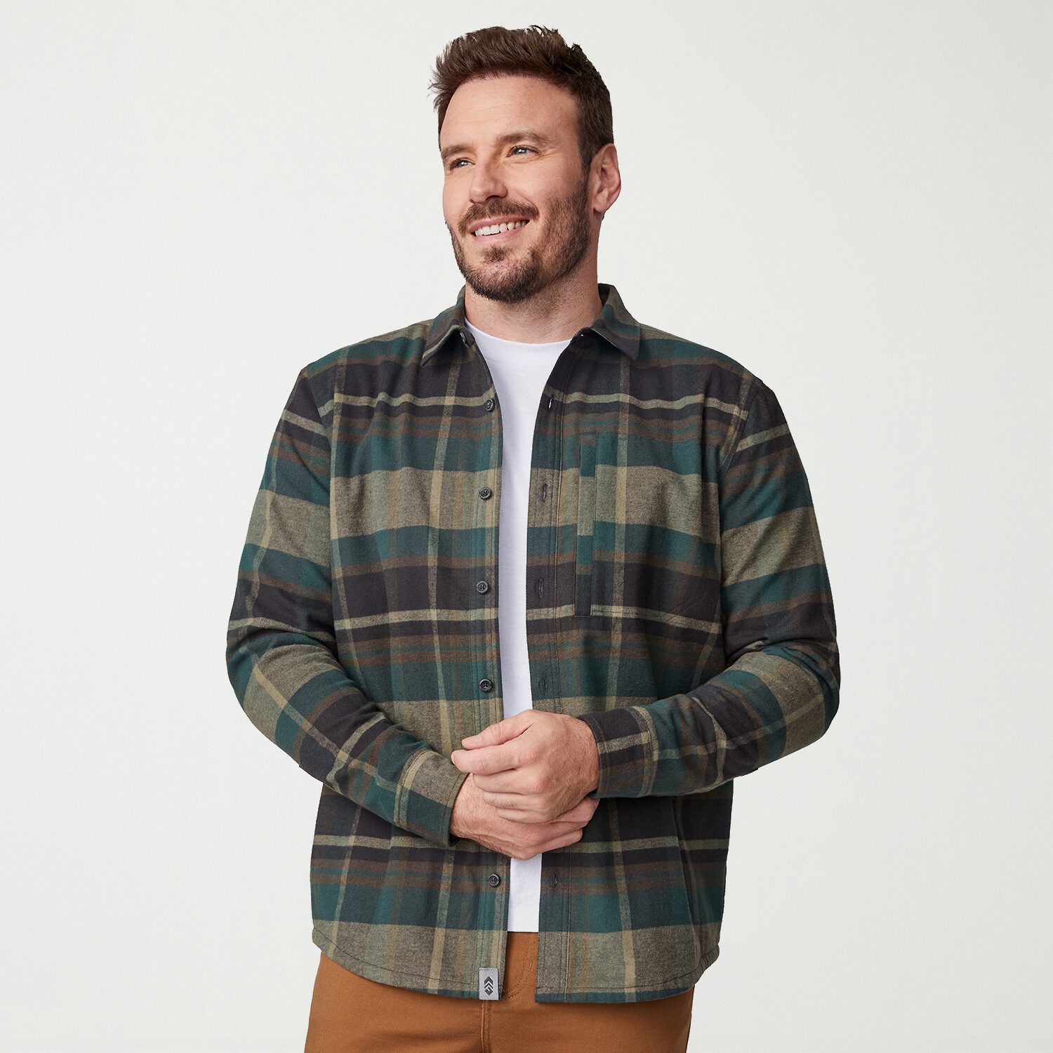 Free Country Mens Long Sleeve Regular Fit Flannel Shirt