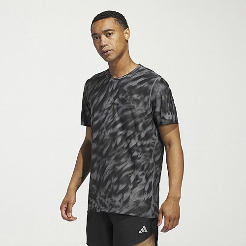 adidas Mens Crew Neck Short Sleeve Active T-Shirt, Medium, Gray