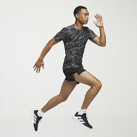 adidas Mens Crew Neck Short Sleeve Active T-Shirt
