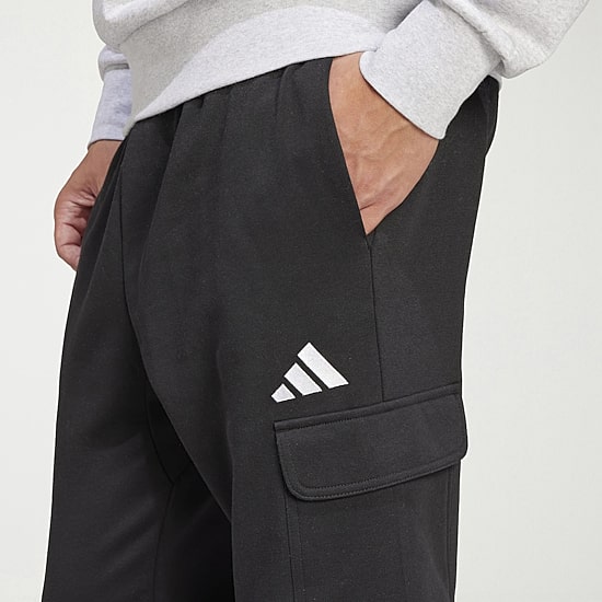 adidas Feel Cozy Fleece Mens Cuffed Mid Rise Regular Fit Big and Tall Active Cargo Pant