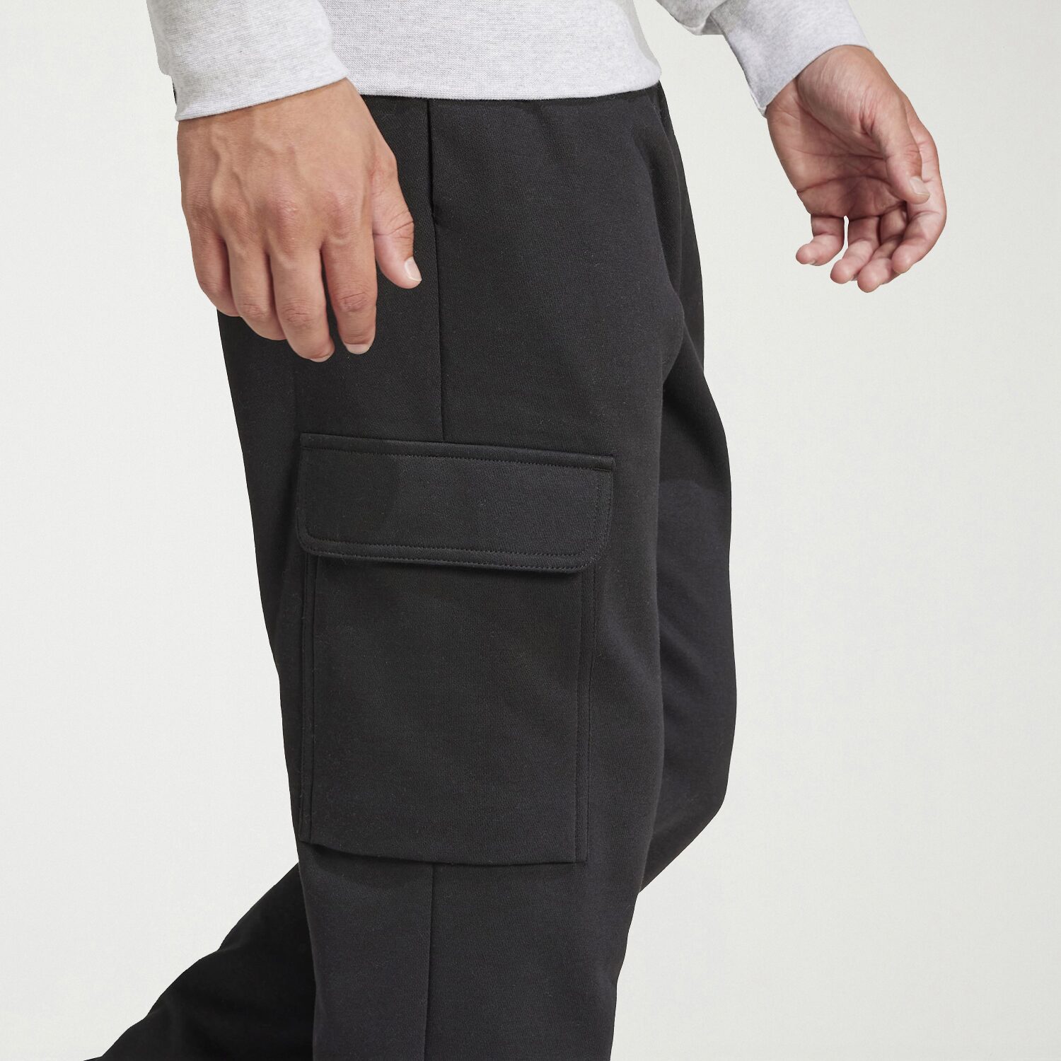 adidas Feel Cozy Fleece Mens Cuffed Mid Rise Regular Fit Big and Tall Active Cargo Pant