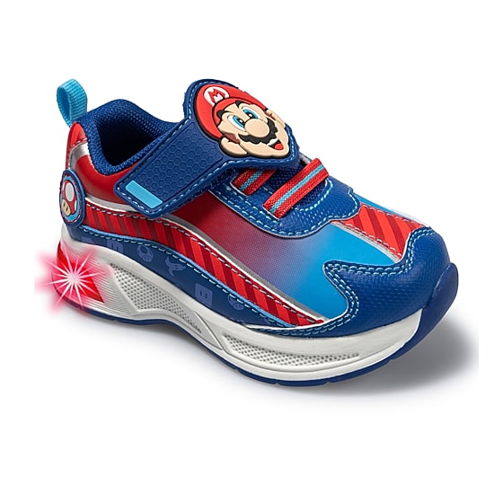 Ground Up Mario And Luigi Lighted Toddler Boys Nintendo Sneakers