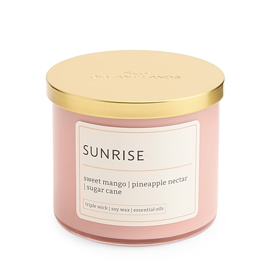 Distant Lands 14oz  Sunrise 3-Wick Scented Jar Candle