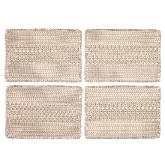 Homewear Haisley 4-pc. Placemat with Fringe